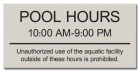 State Pool Sign - Pool Rules - Delaware Compliant