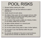 State Pool Sign - Pool Rules - Georgia Compliant