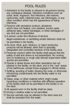 State Pool Sign - Pool Rules - KY Compliant