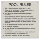 State Pool Sign - Pool Rules - Montana Compliant
