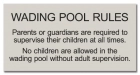 State Pool Sign - Pool Rules - New Jersey Compliant