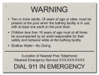 State Pool Sign - Pool Rules - New York Compliant