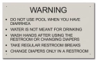 State Pool Sign - Pool Rules - Ohio Compliant