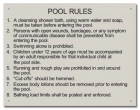 State Pool Sign - Pool Rules - OK Compliant