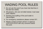 State Pool Sign - Pool Rules - Oregon Compliant