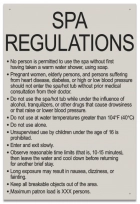 State Pool Sign - Spa Regulations - Nebraska Compliant