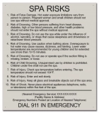 State Pool Sign - Spa Rules - Georgia Compliant