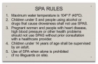 State Pool Sign - Spa Rules - Mississippi