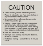 State Pool Sign - Spa Rules - Montana Compliant