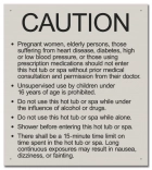 State Pool Sign - Spa Rules - New Jersey Compliant