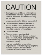 State Pool Sign - Spa Rules - New York Compliant