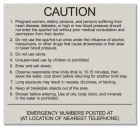 State Pool Sign - Spa Rules - North Carolina Compliant
