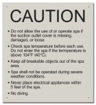 State Pool Sign - Spa Rules