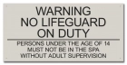 State Pool Sign - Spa Rules - Texas Compliant