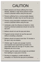 State Pool Sign - Spa Rules - Utah Compliant