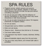 State Pool Sign - Spa Rules - Virginia Compliant