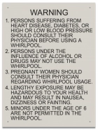 State Pool Sign - Spa Rules - Wisconsin Compliant