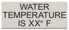 State Pool Sign - Water Temperature - Wisconsin Compliant