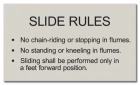 State Pool Sign - White-Water Slide Rules - New York Compliant