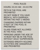 State Pool Signs - Pool Rules - Texas Compliant