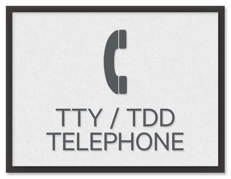 TDD/TTY/Telephone w/Symbol