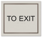 "To Exit" Egress Sign - CA Compliant