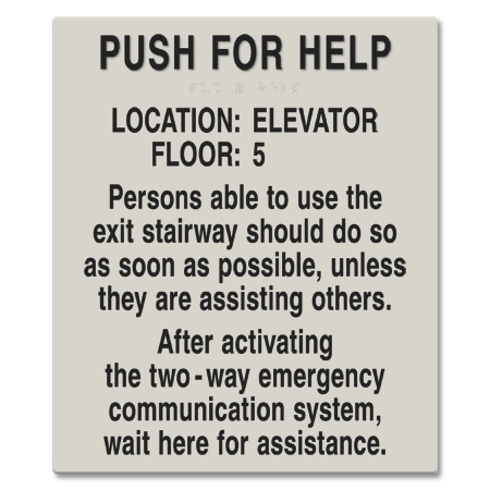 Two-Way Communication Information Sign