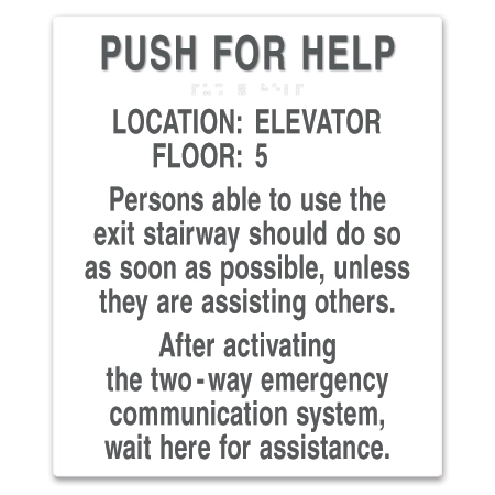 Two-Way Communication Information Sign