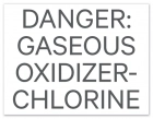 Virginia Danger Gaseous Chlorine Sign