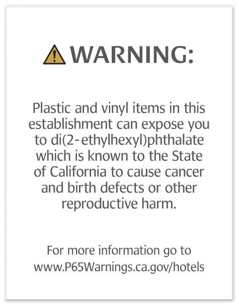 Warning Sign: Plastic and Vinyl