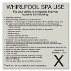 Whirlpool Rules Sign