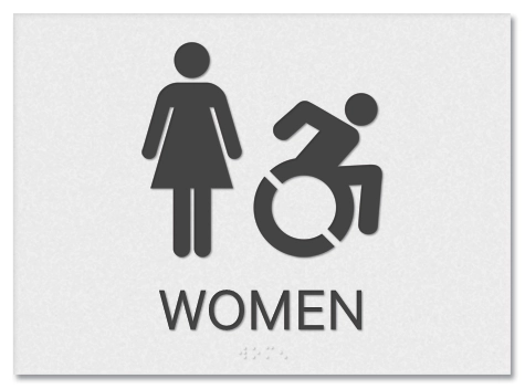 Women Sign w/Female & Dynamic ISA Symbols