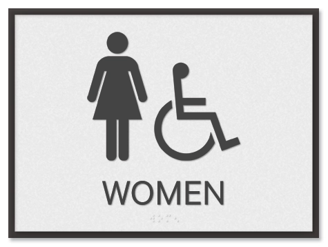 Women Sign w/Female & ISA Symbols