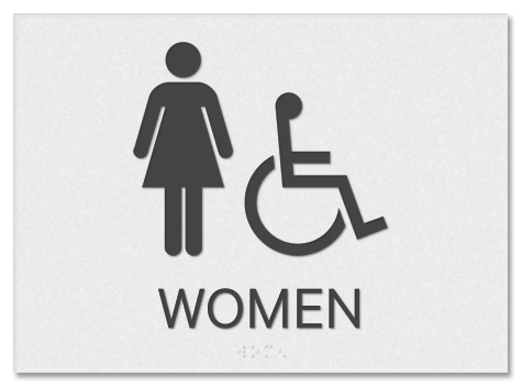 Women Sign w/Female & ISA Symbols