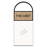 1-Line Meeting Room Sign w/Window