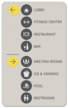 8-Line Directional Sign w/Symbols