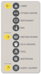 9-Line Directional Sign w/Symbols
