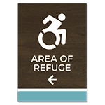 Accessible Direction Sign - Dynamic ISA Symbol