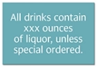 Alcohol Warning Sign - Alabama Compliant