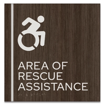 Area of Rescue Assistance Sign - NYC Compliant