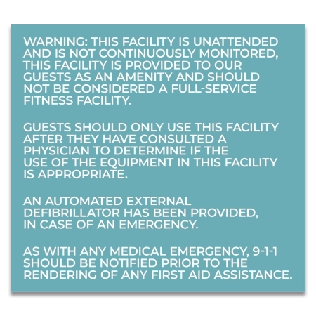 Automated External Defibrilator Sign