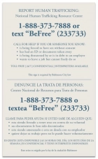 Baltimore, MD Code - Human Trafficking Notice - Acrylic Material