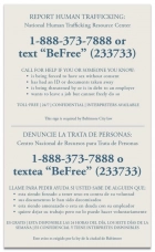 Baltimore, MD Code - Human Trafficking Notice - Celtec Material