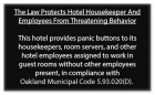 CA Housekeeper Protection Notice - Self Adhesive - 8 Pk