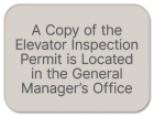 Elevator Inspection Permit Sign