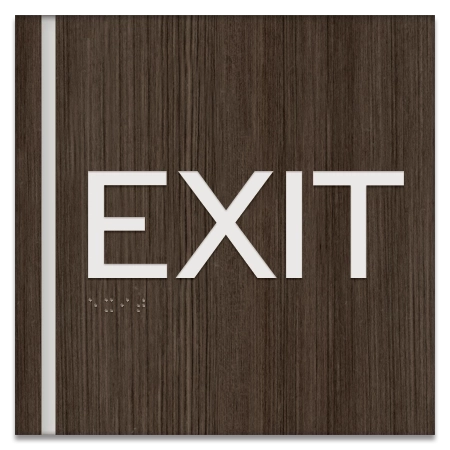 "Exit" Egress Sign - CA Compliant