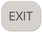 "Exit" Egress Sign - CA Compliant