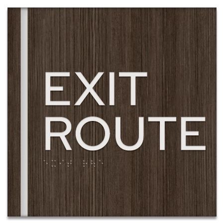 "Exit Route" Egress Sign - CA Compliant