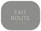 "Exit Route" Egress Sign - CA Compliant