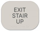 "Exit Stair Up" Egress Sign - CA Compliant